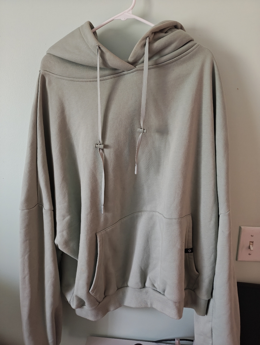 Popflex  Sage Green Hooded Pullover Sweatshirt
